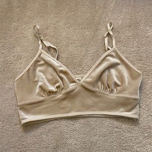 velvet bralette/top
